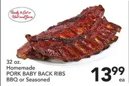 Pete's Fresh Market Homemade PORK BABY BACK RIBS offer