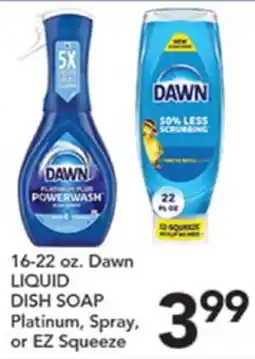 Pete's Fresh Market 16-22 oz. Dawn LIQUID DISH SOAP offer