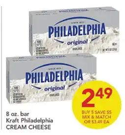 Pete's Fresh Market Kraft Philadelphia CREAM CHEESE offer