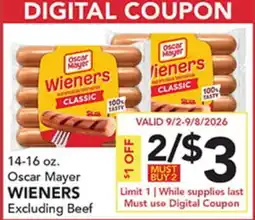 Pete's Fresh Market Oscar Mayer WIENERS offer
