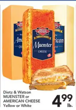 Pete's Fresh Market Dietz & Watson Muenster or American Cheese offer
