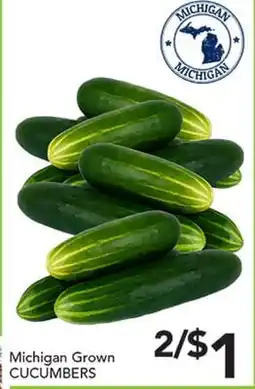 Pete's Fresh Market Michigan Grown CUCUMBERS offer