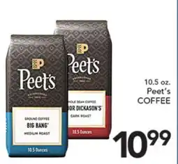 Pete's Fresh Market 10.5 oz. Peet's COFFEE offer