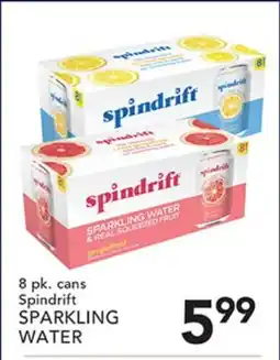Pete's Fresh Market Spindrift SPARKLING WATER offer