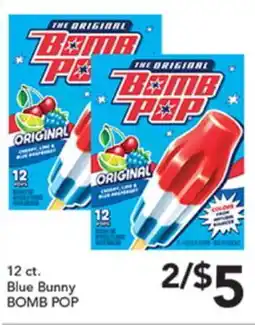 Pete's Fresh Market Blue Bunny BOMB POP offer