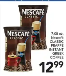 Pete's Fresh Market Nescafé CLASSIC FRAPPÉ INSTANT GREEK COFFEE offer