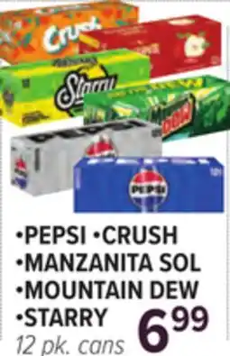 Cermak Fresh Market •PEPSI •CRUSH MANZANITA SOL MOUNTAIN DEW •STARRY offer