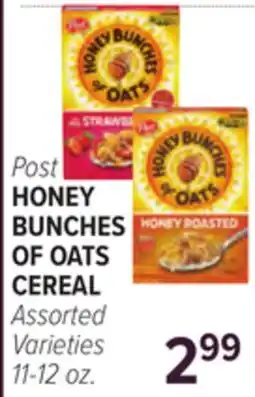 Cermak Fresh Market Post HONEY BUNCHES OF OATS CEREAL offer