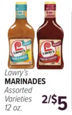Cermak Fresh Market Lawry's MARINADES offer