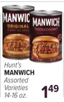 Cermak Fresh Market Hunt's MANWICH offer
