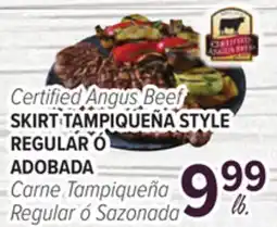 Cermak Fresh Market Certified Angus Beef SKIRT TAMPIQUEÑA STYLE offer