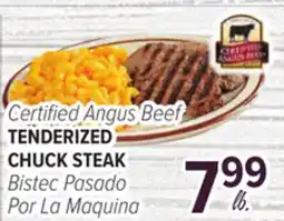 Cermak Fresh Market Certified Angus Beef TENDERIZED CHUCK STEAK offer