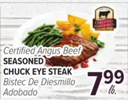 Cermak Fresh Market Certified Angus Beef SEASONED CHUCK EYE STEAK offer