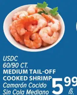 Cermak Fresh Market USDC 60/90 CT. MEDIUM TAIL-OFF COOKED SHRIMP offer