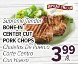 Cermak Fresh Market Supreme Tender BONE-IN CENTER CUT PORK CHOPS offer