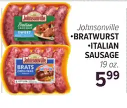 Cermak Fresh Market Johnsonville BRATWURST • ITALIAN SAUSAGE offer