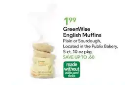 Publix GreenWise English Muffins offer
