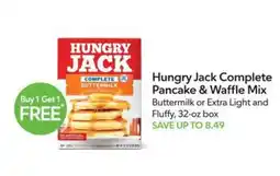Publix Hungry Jack Complete Pancake & Waffle Mix offer