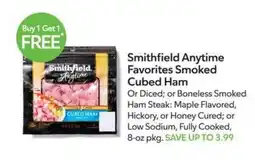 Publix Smithfield Anytime Favorites Smoked Cubed Ham offer