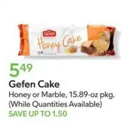 Publix Gefen Cake offer