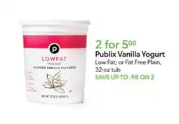 Publix Publix Vanilla Yogurt offer