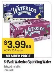 Raley's Waterloo Sparkling Water offer