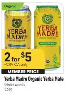 Raley's Yerba Madre Organic Yerba Mate offer