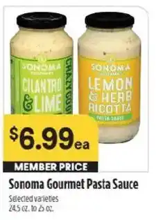 Raley's Sonoma Gourmet Pasta Sauce offer