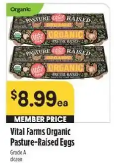 Raley's Vital Farms Organic Pasture-Raised Eggs offer