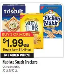 Raley's Nabisco Snack Crackers offer