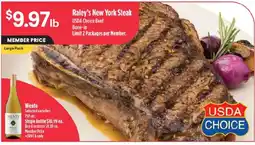 Raley's Raley's New York Steak offer