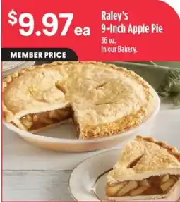 Raley's Raley's 9-Inch Apple Pie offer