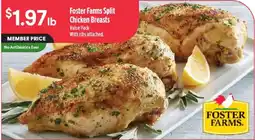 Raley's Foster Farms Split Chicken Breasts offer