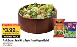 Raley's Fresh Express Salad Kit or Taylor Farms Chopped Salad offer