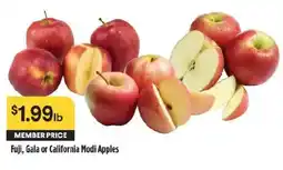 Raley's Fuji, Gala or California Modi Apples offer