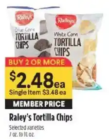 Raley's Raley's Tortilla Chips offer