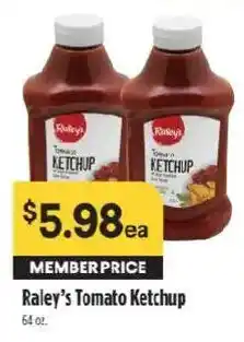 Raley's Raley's Tomato Ketchup offer