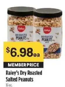 Raley's Raley's Dry Roasted Salted Peanuts offer