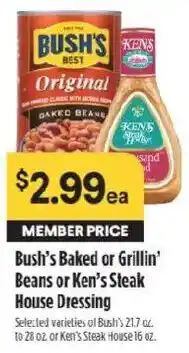 Raley's Bush's Baked or Grillin' Beans or Ken's Steak House Dressing offer