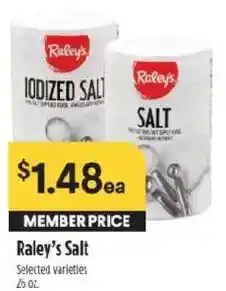 Raley's Raley's Salt offer