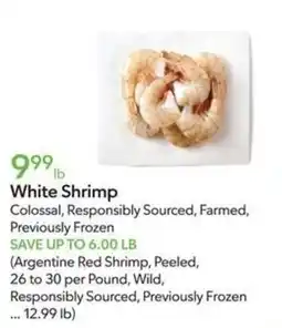 Publix White Shrimp offer