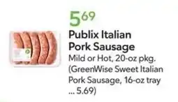 Publix Publix Italian Pork Sausage offer