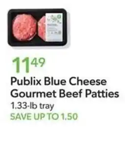 Publix Publix Blue Cheese Gourmet Beef Patties offer