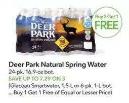 Publix Deer Park Natural Spring Water offer