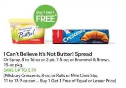 Publix I Can't Believe It's Not Butter! Spread offer