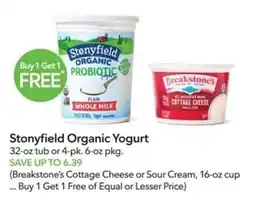 Publix Stonyfield Organic Yogurt offer