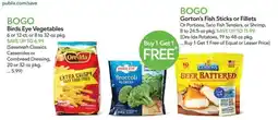 Publix Gorton's Fish Sticks or Fillets offer