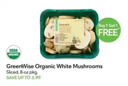 Publix GreenWise Organic White Mushrooms offer
