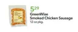 Publix GreenWise Smoked Chicken Sausage offer