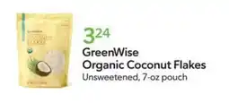Publix GreenWise organic coconut flakes offer